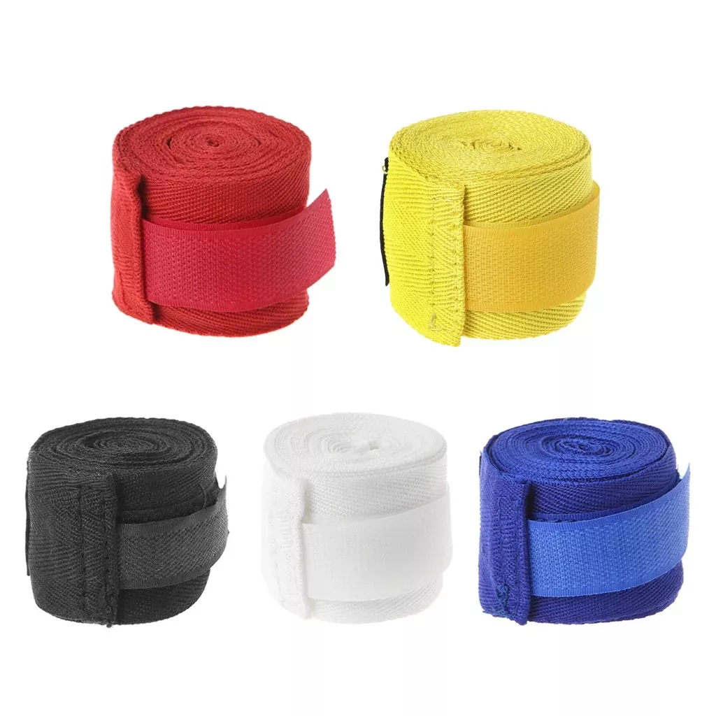 Hand wraps rolled in different colors